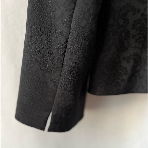 Stresa Size 18 Borcade Black Lined Blazer Jacket - Picture 7 of 10